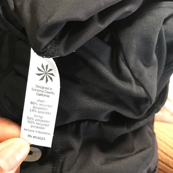 SOLD Athleta ready set go black running shorts - Picture 4 of 4